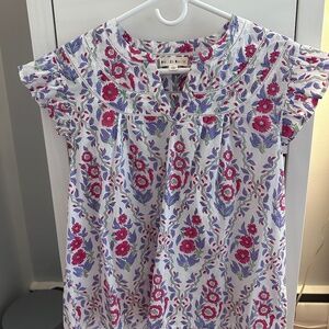 Roller Rabbit Floral Ruffle Top